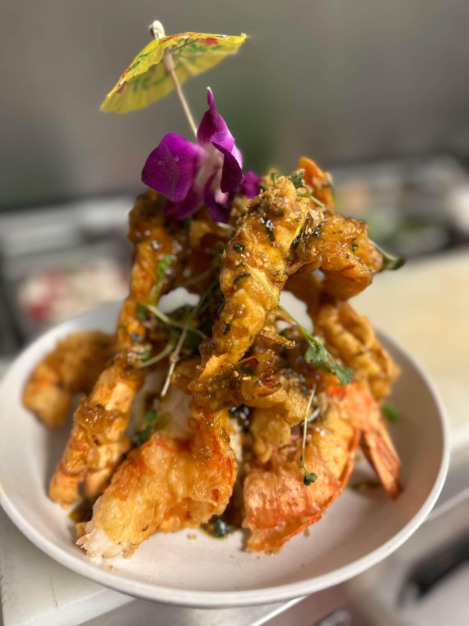 Come try our new Crispy Garlic Tiger Prawns on our new specials menu along with our Roasted Duck breast Fried Rice, and Grilled Lemongrass lamb chops 